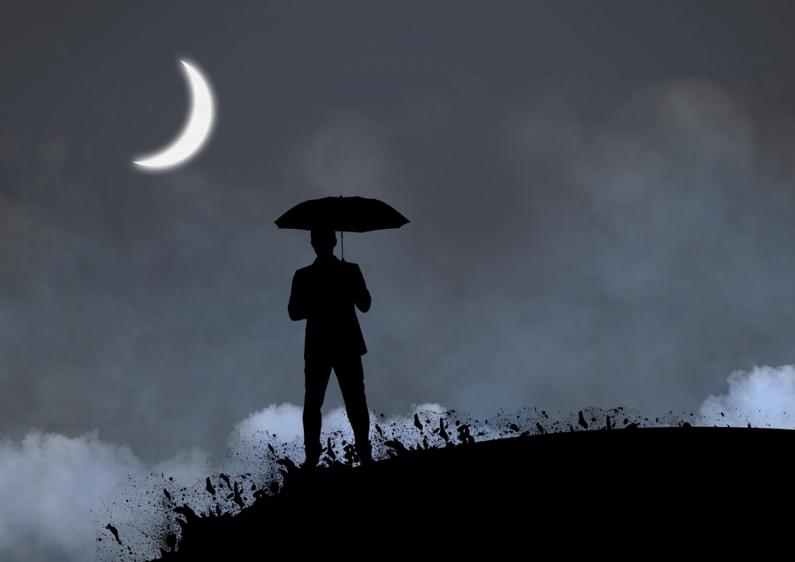 A crescent moon for the broken