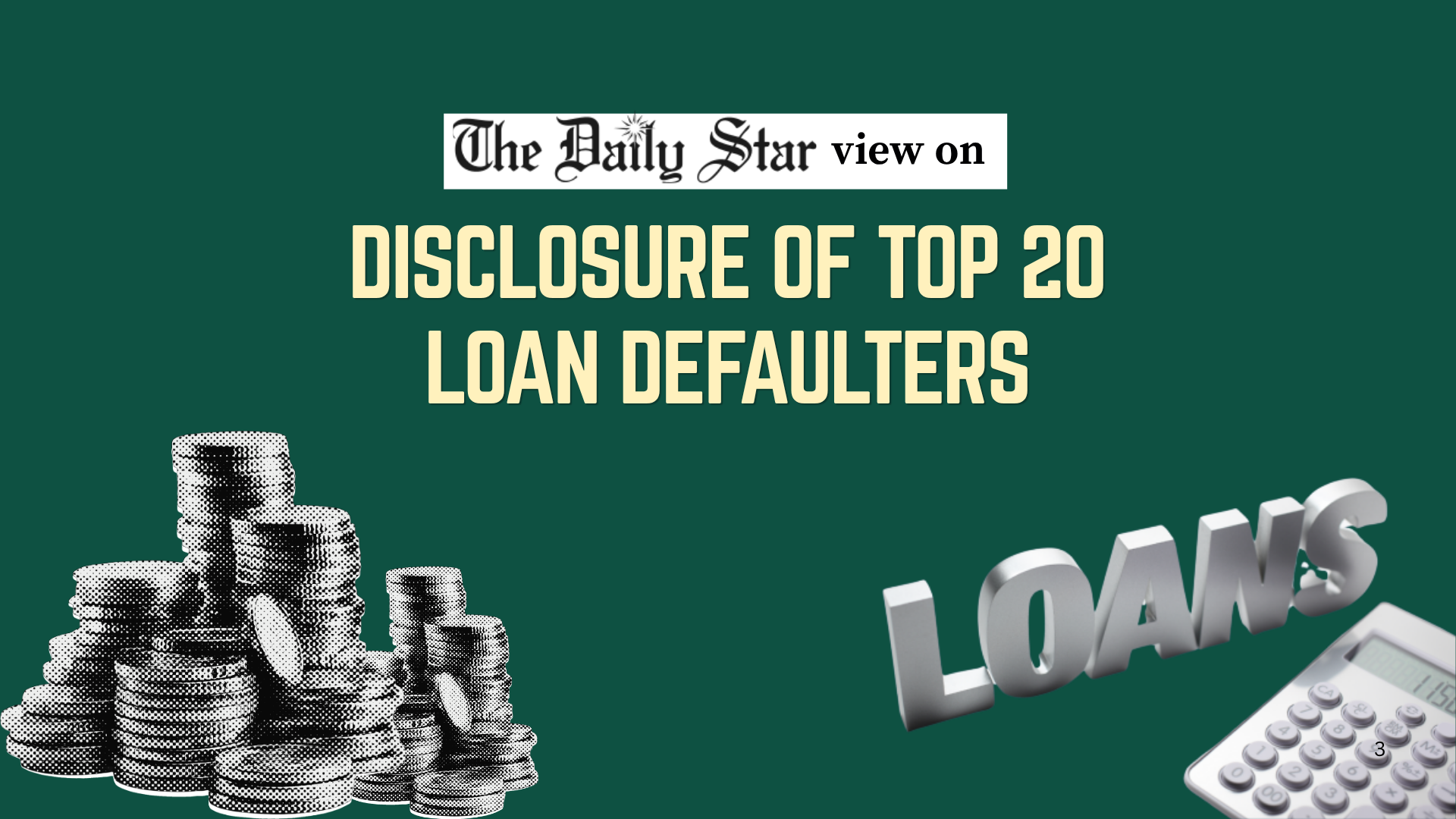 End cronyism in the banking sector
