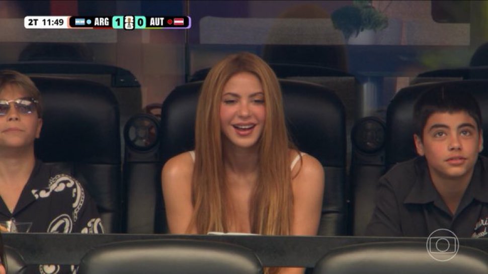 Shakira steals spotlight at Argentina vs Austria match
