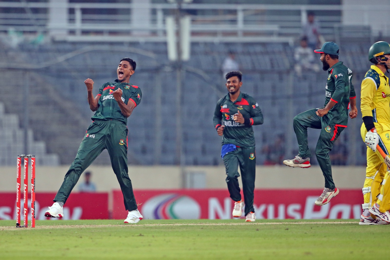 Mosaddek's dream return, Nahid's pace storm hand Tigers emphatic win over Australia