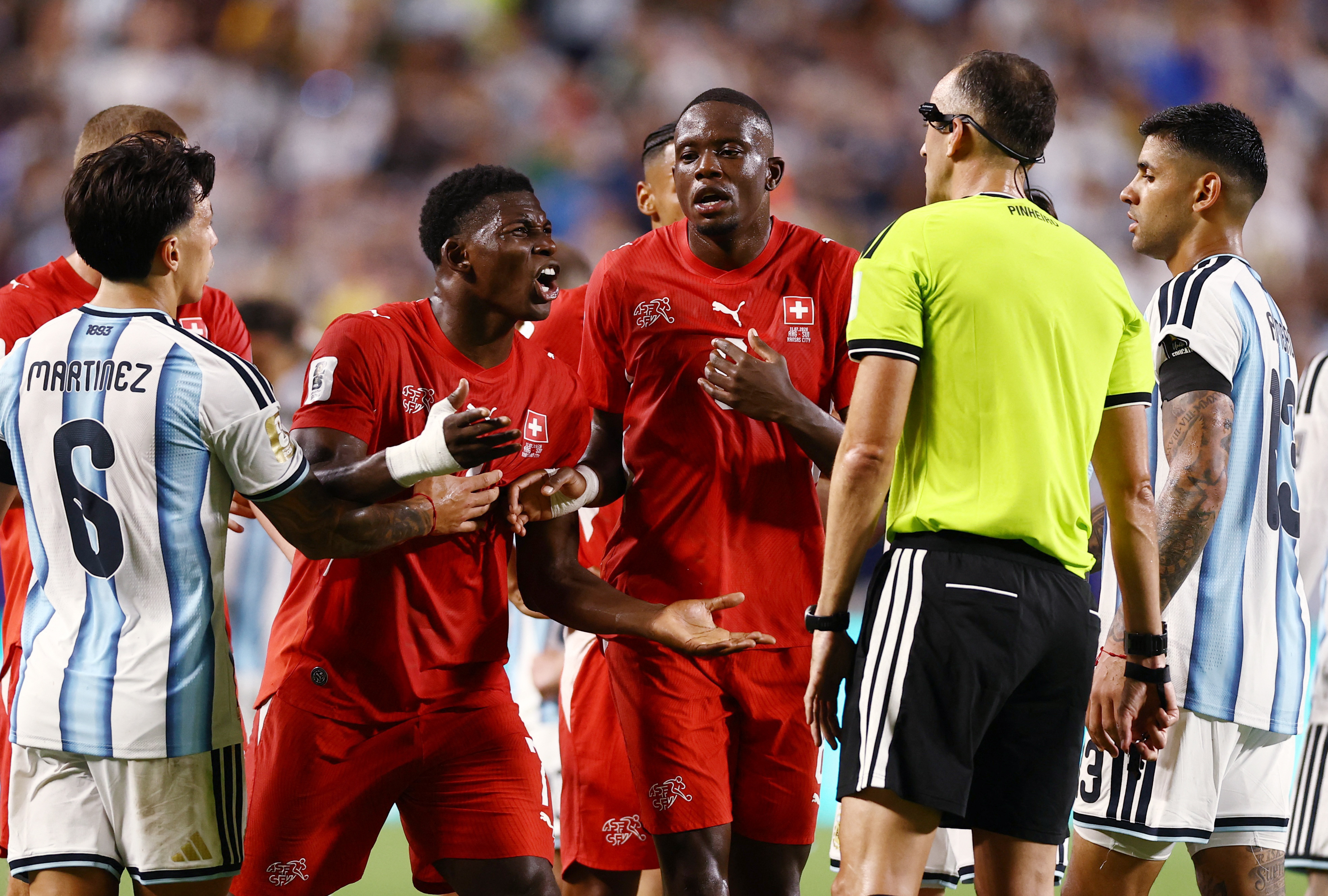 Embolo's sending-off in World Cup quarterfinal against Argentina was wrong, IFAB says