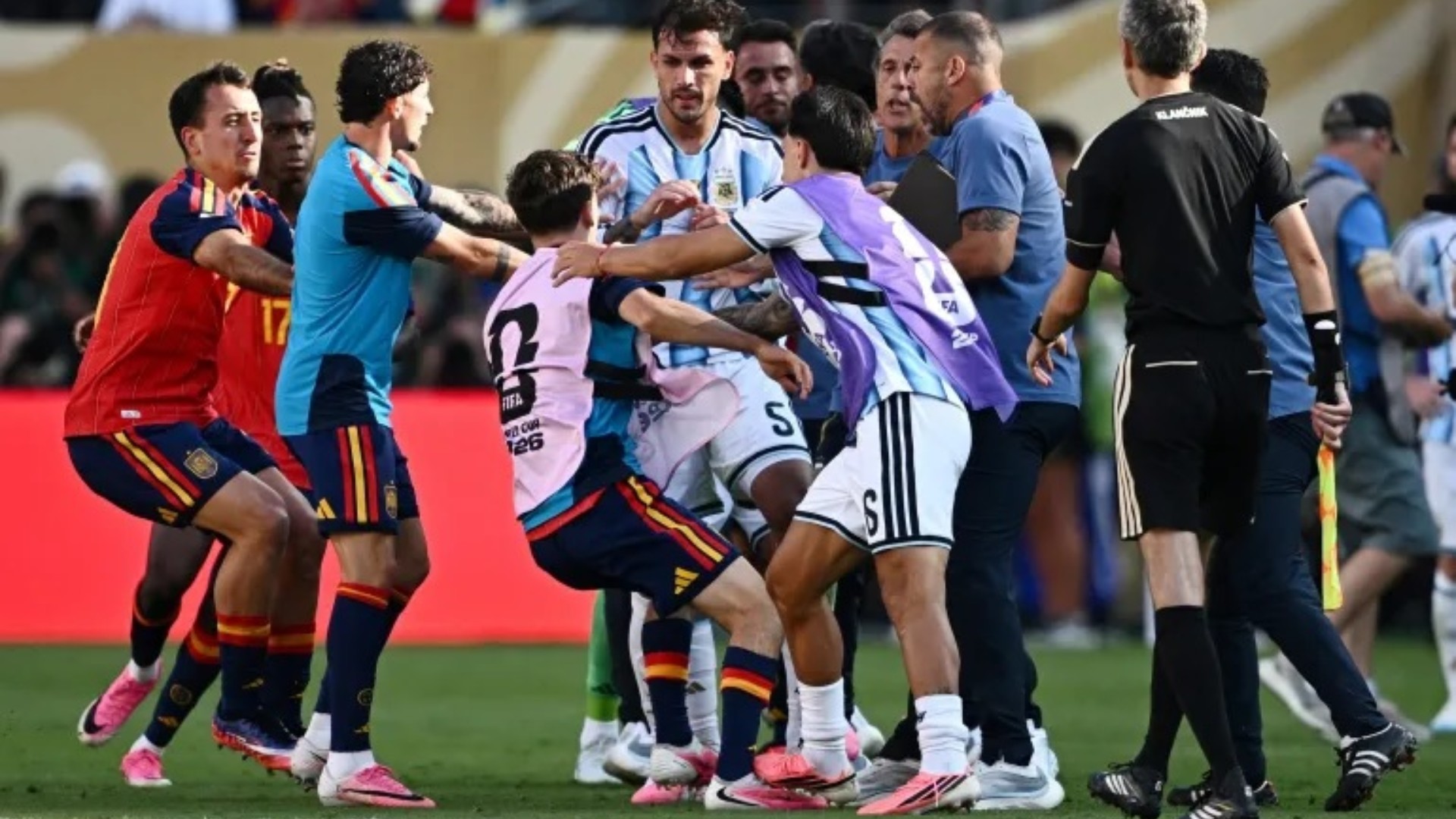 FIFA to investigate World Cup final post-match brawl