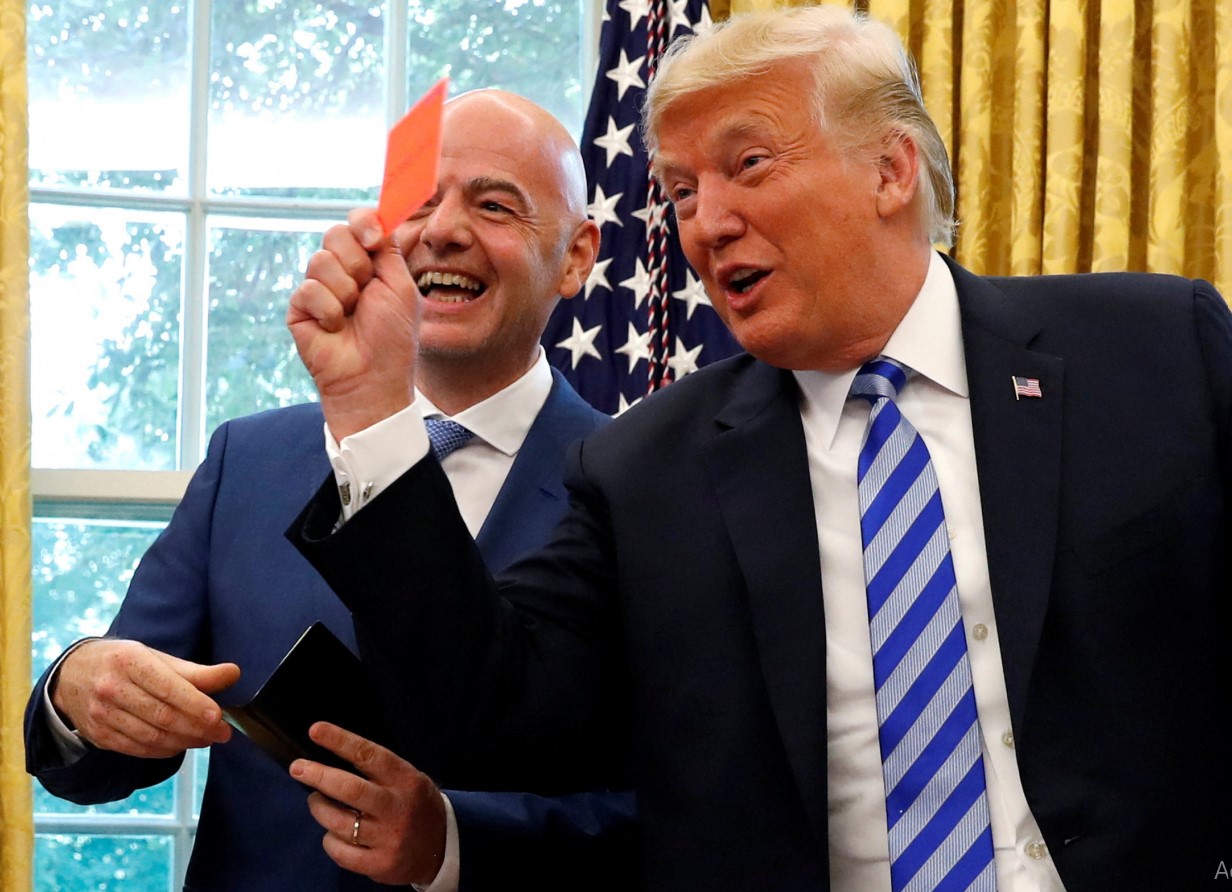 Trump asked FIFA chief to review Balogun red card: source