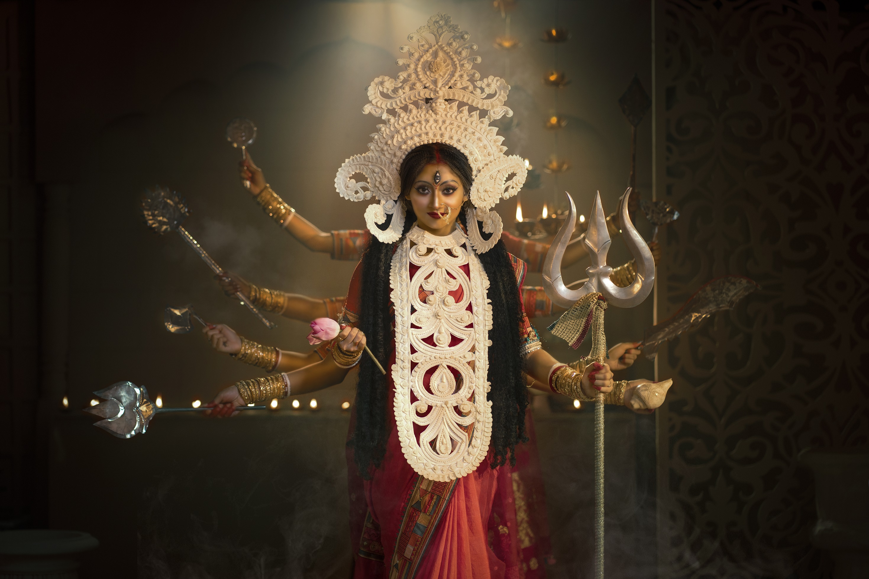 Celebrating Puja