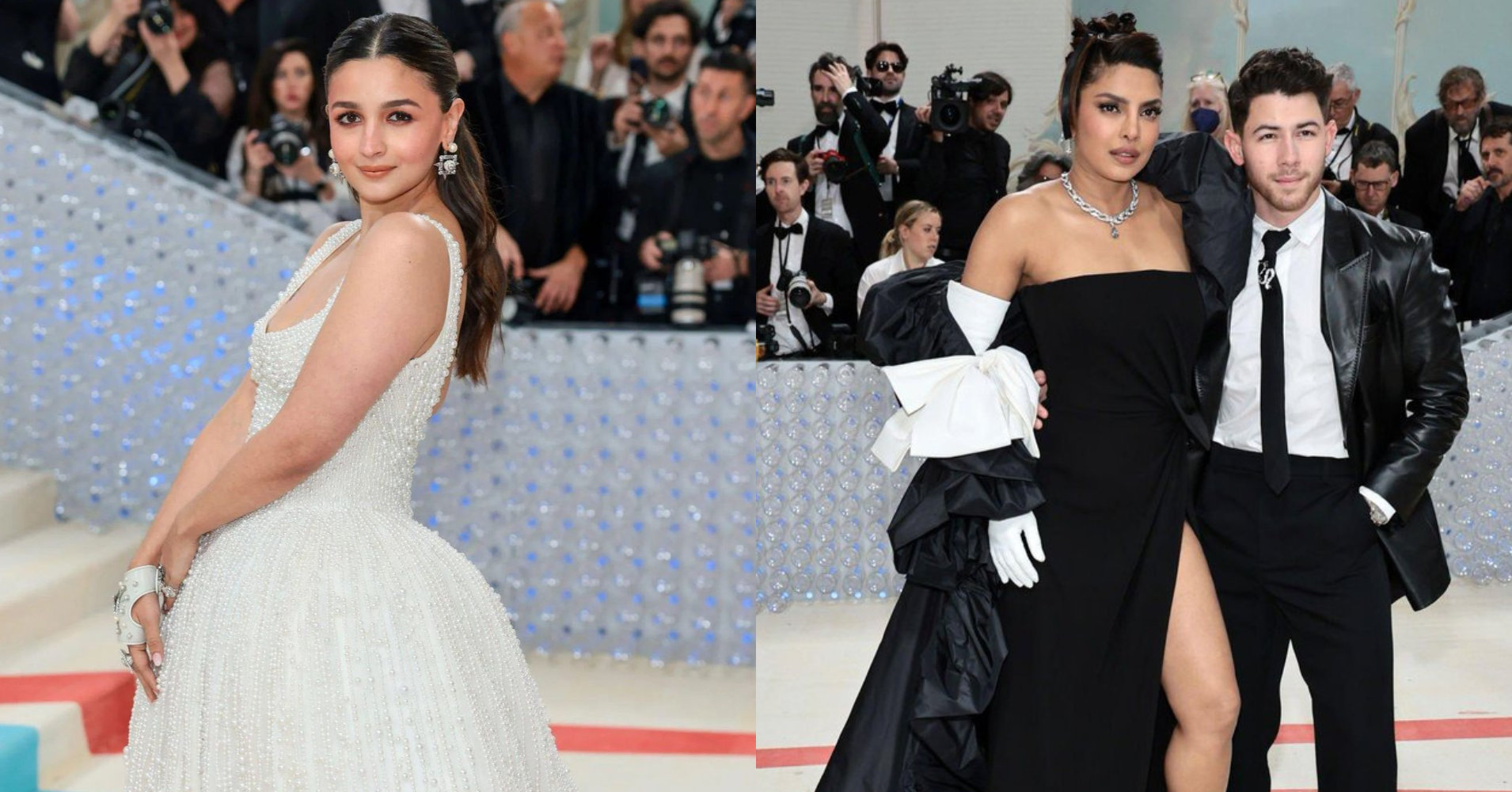 Alia, Priyanka shine in black and white at Met Gala&nbsp;