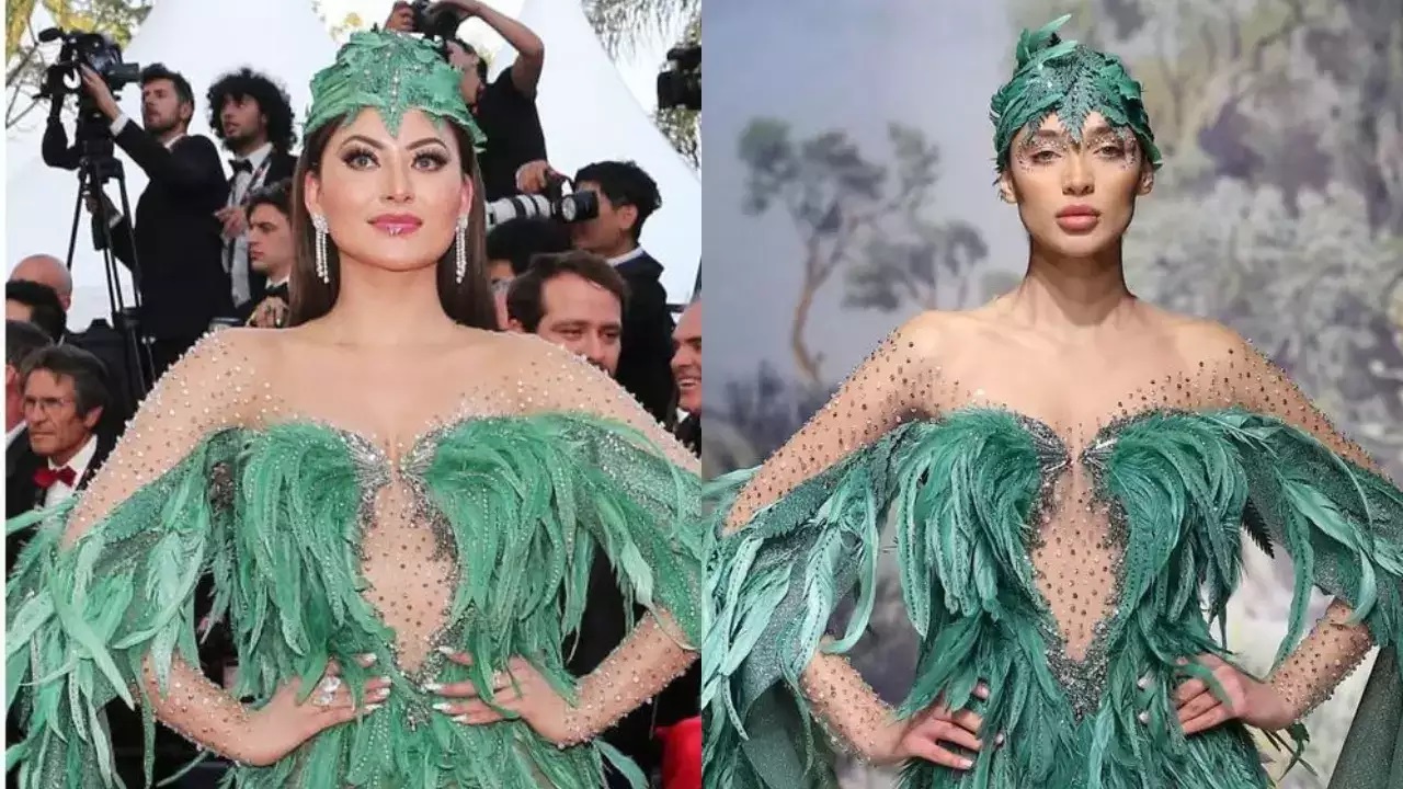 Urvashi Rautela copies attire at Cannes, gets trolled 