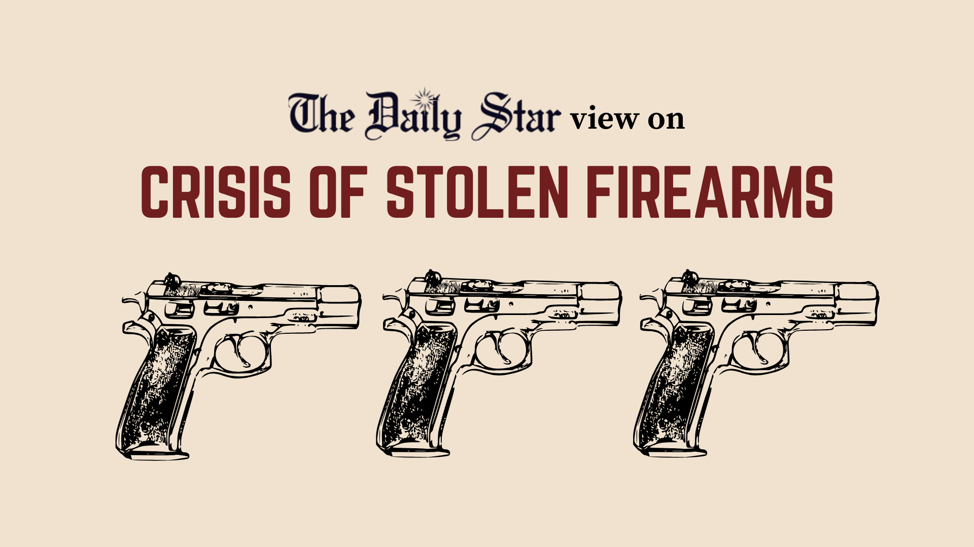 Stolen firearms could pose a threat to national security 