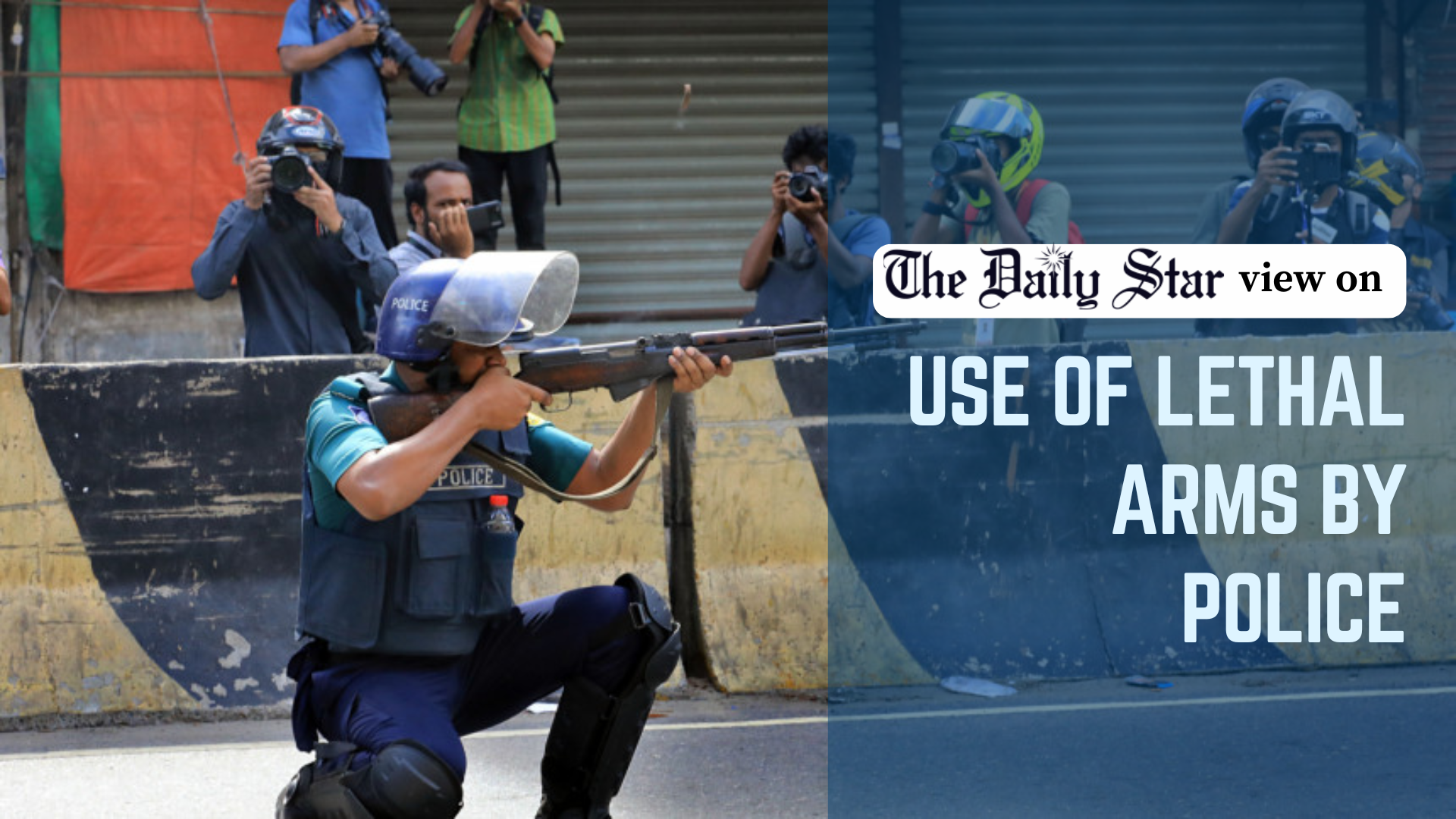 Police must stop using lethal weapons