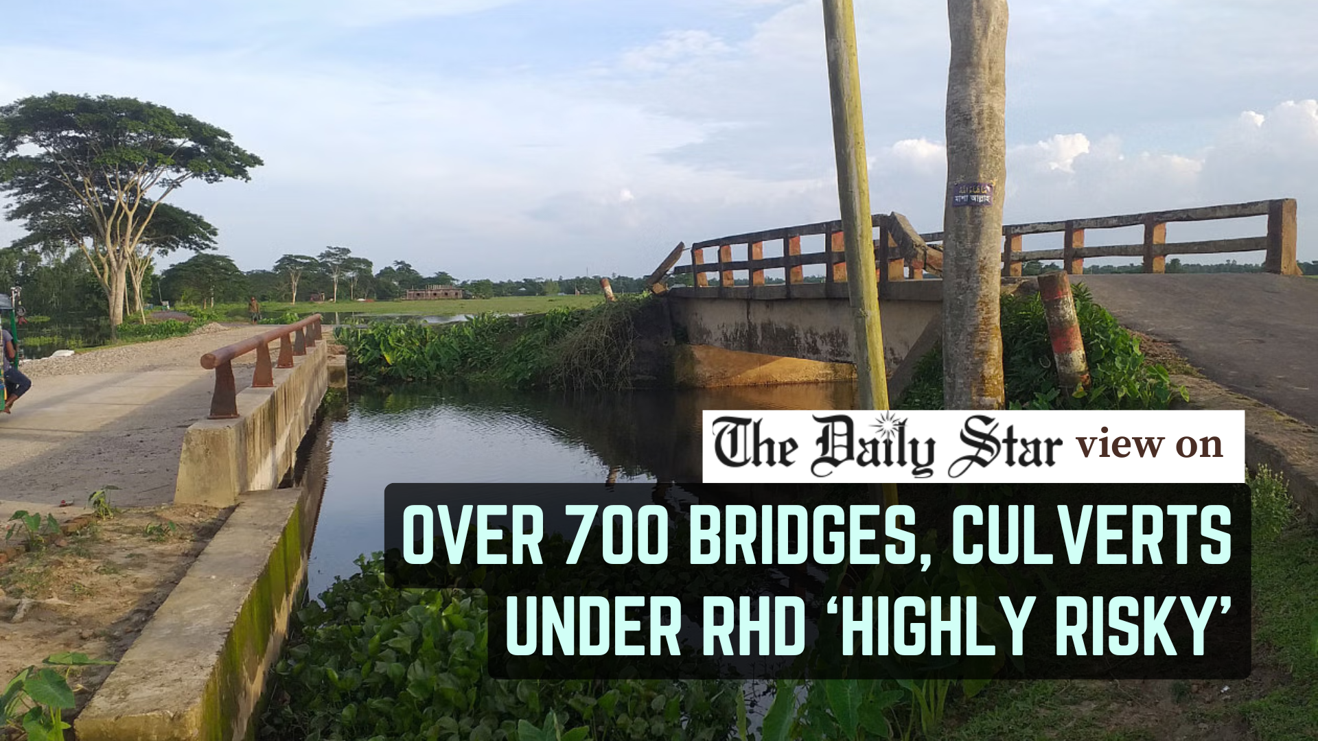 Repair risky bridges and culverts urgently