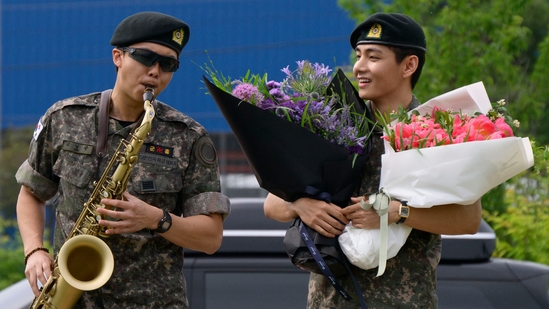 BTS’ RM and V conclude military service, reignite new album anticipation