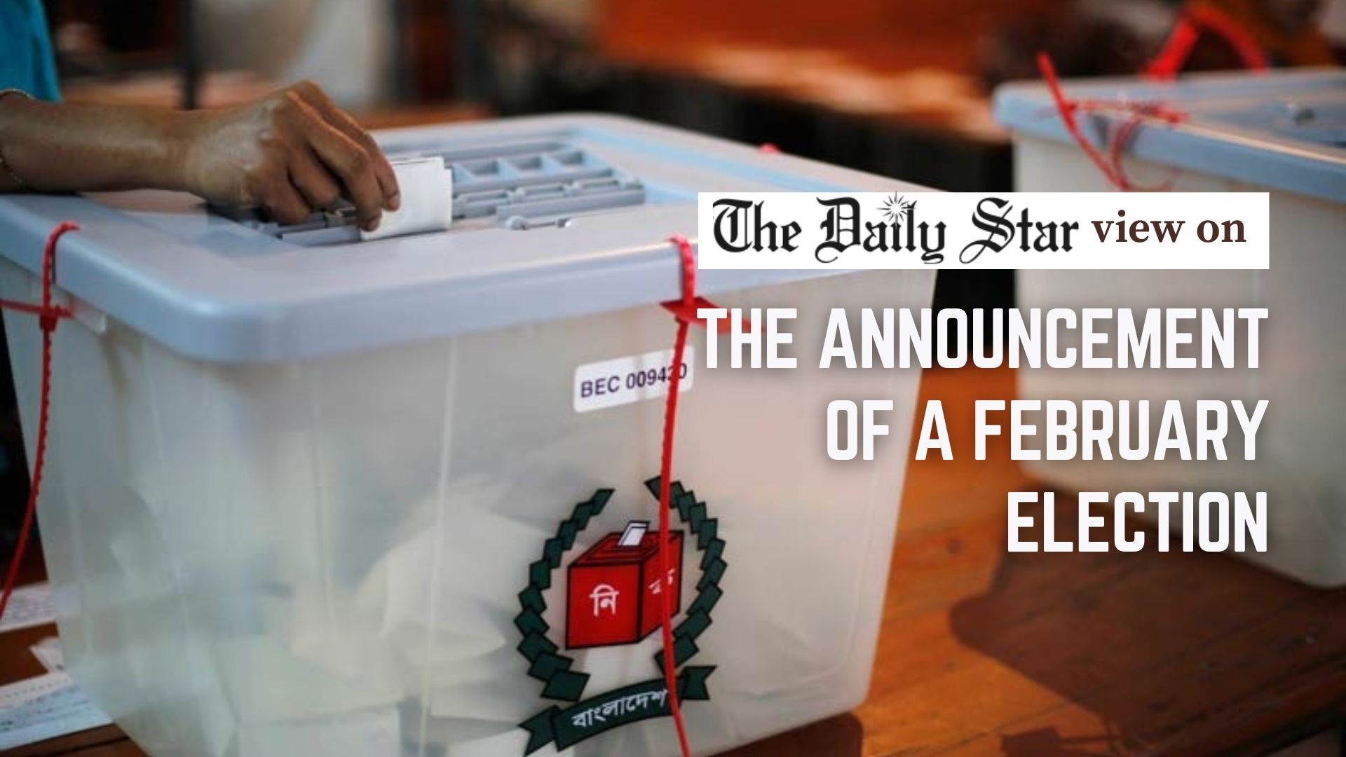 Time to focus on the election