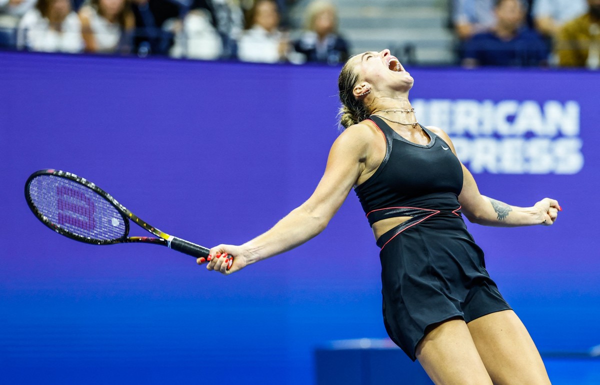 Sabalenka edges Pegula to reach third straight US Open final