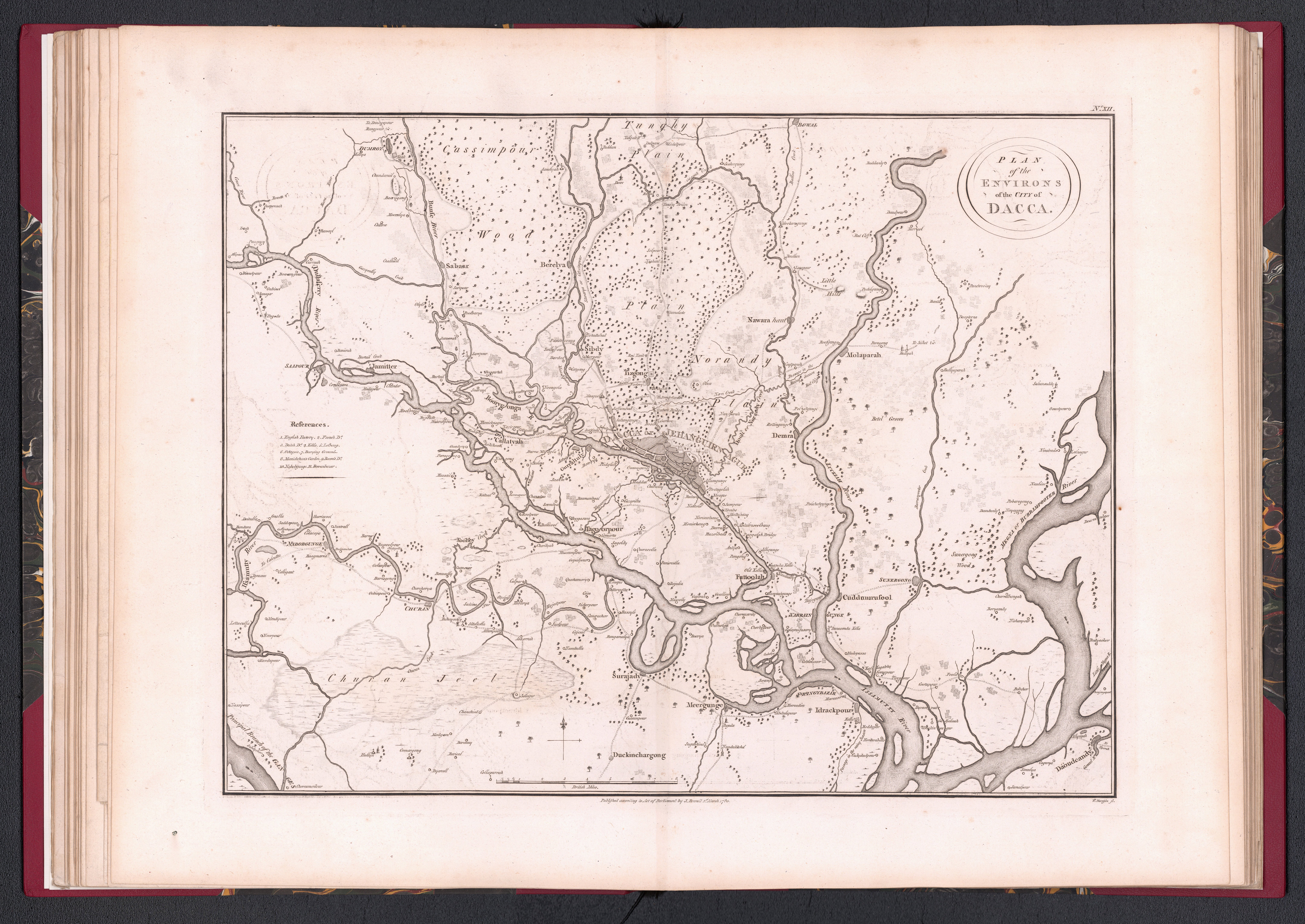 An early detailed survey of Dhaka 
