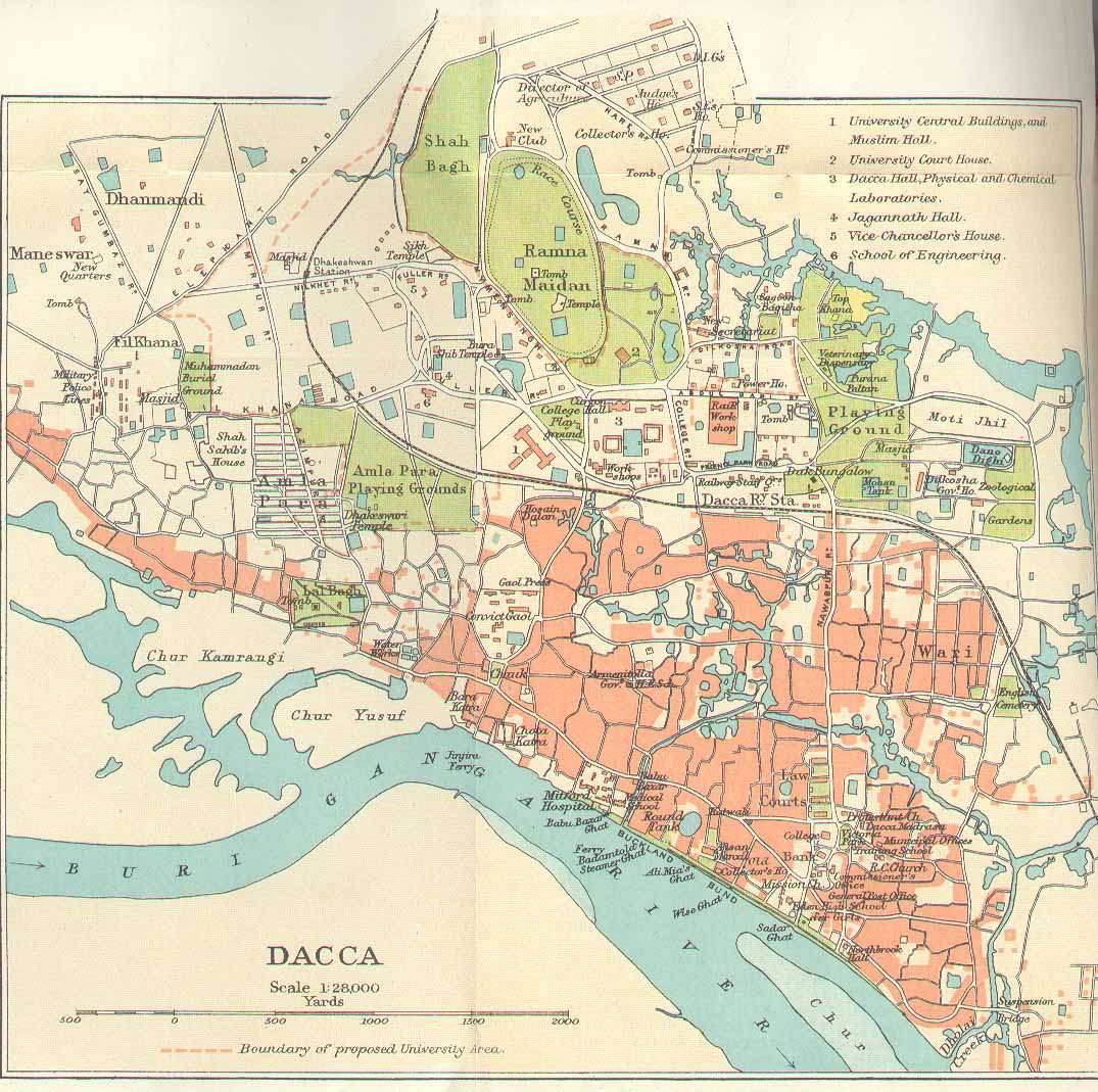 Dacca, from A Handbook for Travellers in India, Burma and Ceylon 