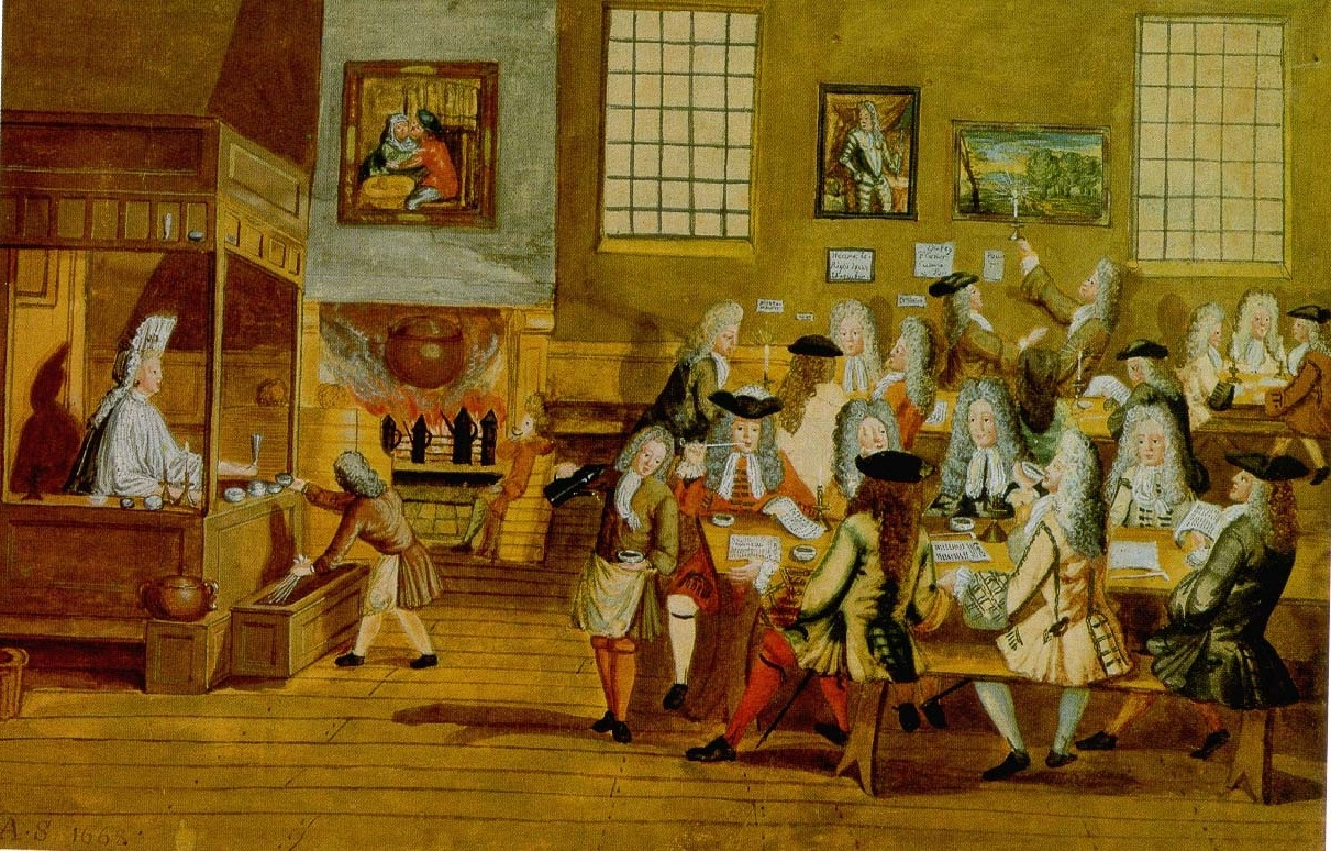 17th century coffeehouse