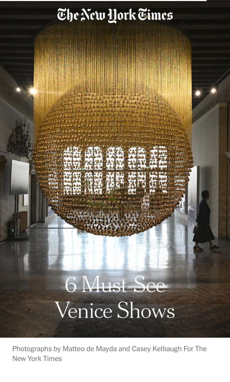Screenshot of New York Times Critics’ Pick among the 6 Must-See Venice Shows