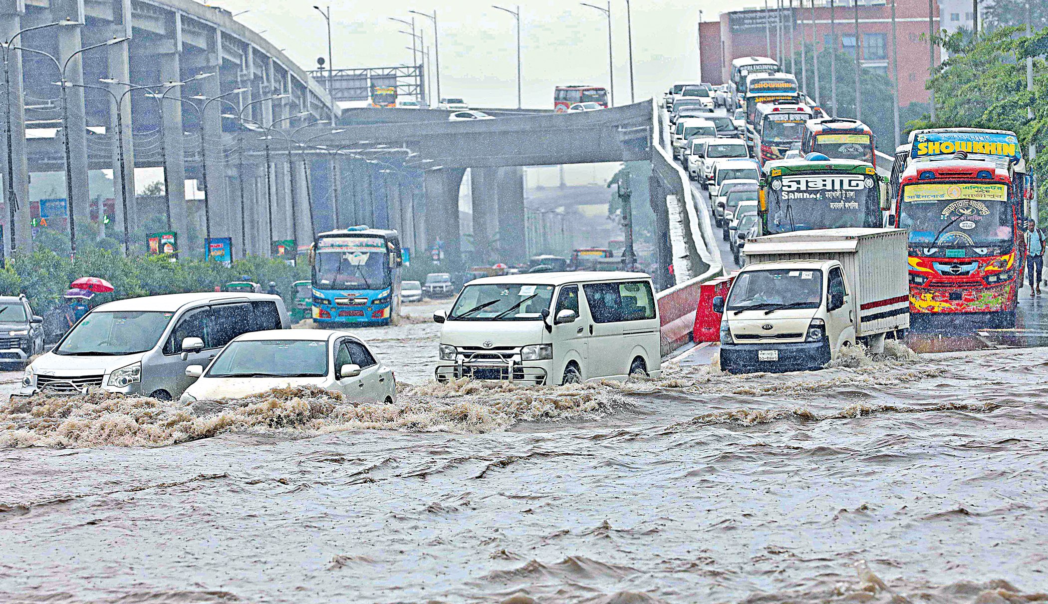 Flooded Dhaka