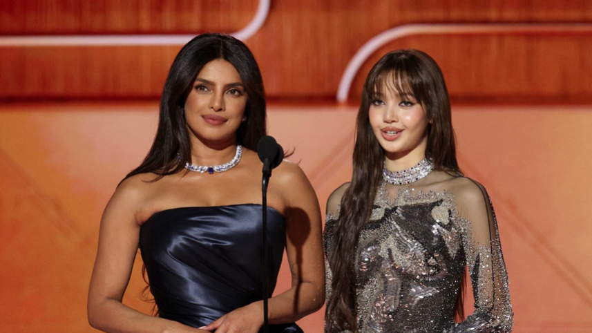 Bollywood and K-pop worlds collide as Priyanka Chopra and Lisa present together at Golden Globes