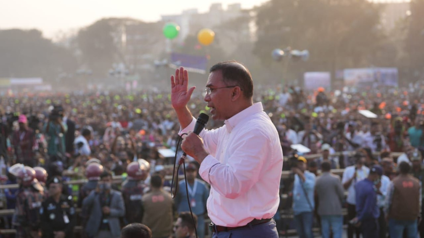 Tarique Rahman election rally speech Mymensingh
