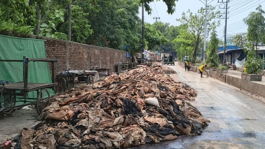Eid animal waste cleanup in Dhaka