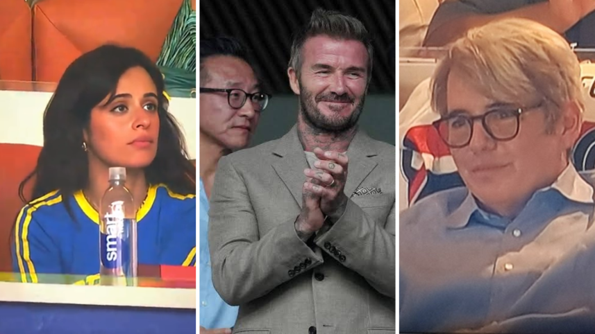 Celebrities at Brazil's match
