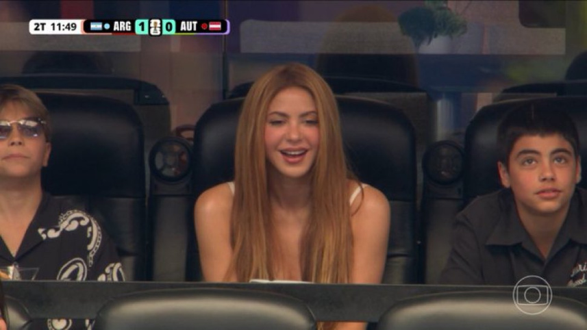 Shakira at Argentina match