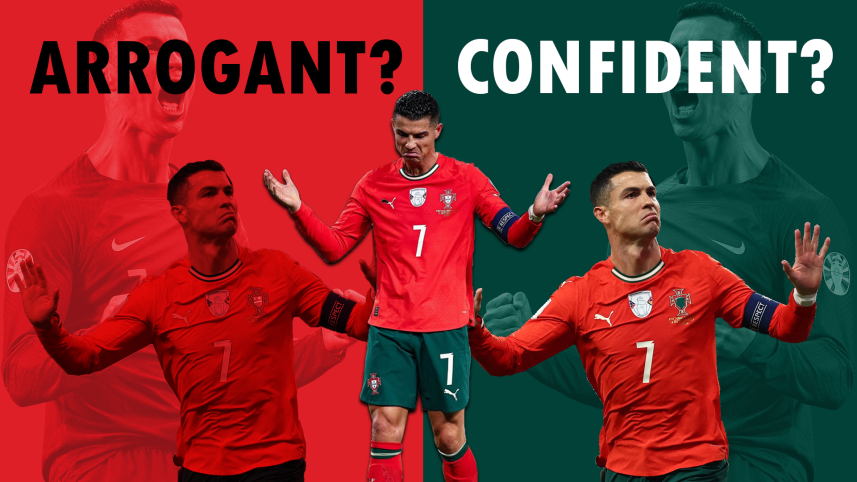 Is Portugal's Cristiano Ronaldo confident or arrogant?