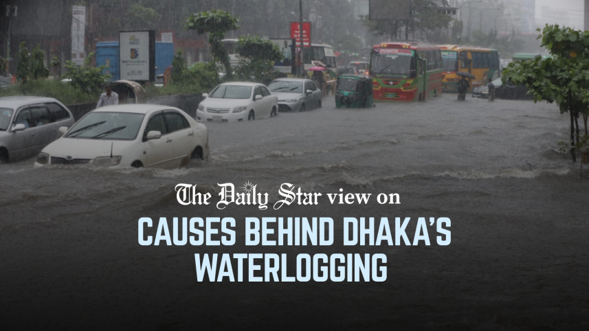 reasons behind Dhaka's waterlogging