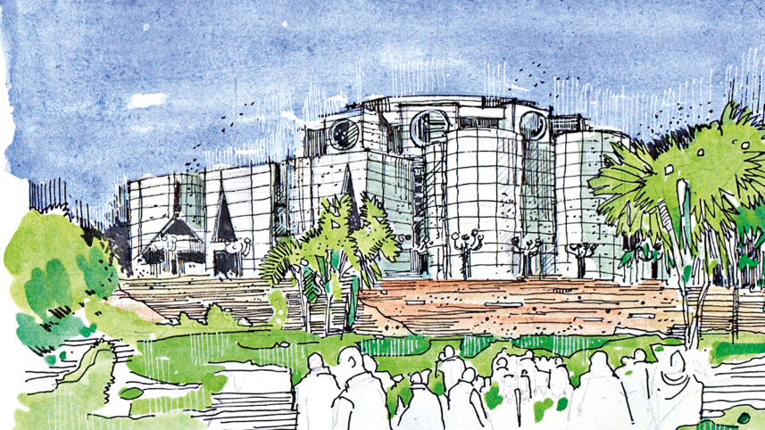 National Parliament Building of Bangladesh