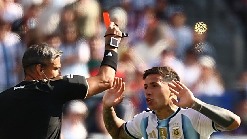 Enzo Fernandez World Cup final red card