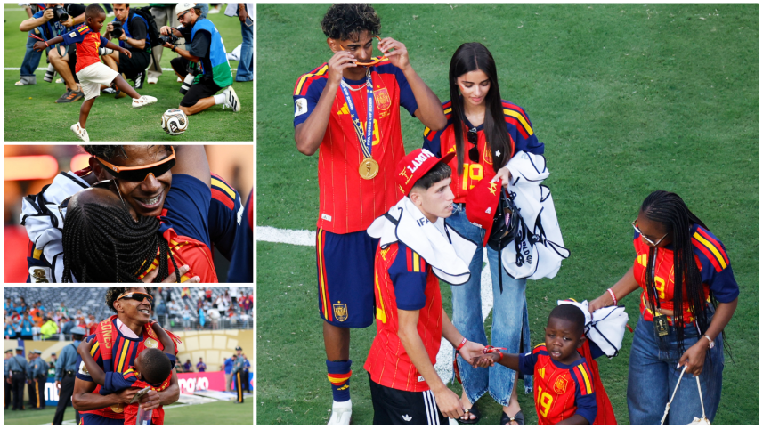 Lamine Yamal World Cup victory celebration