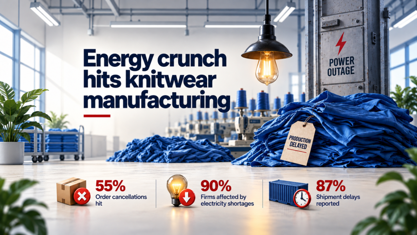 Energy crisis hits orders at 55% of knitwear factories