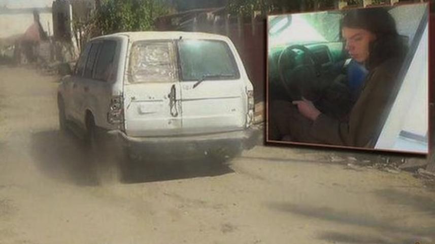An image published by Twitter accounts connected to IS purports to show Jake Bilardi in a suicide bomb van. Photo taken from BBC