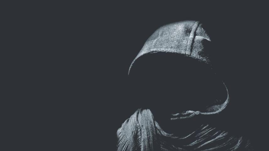 black cloaked