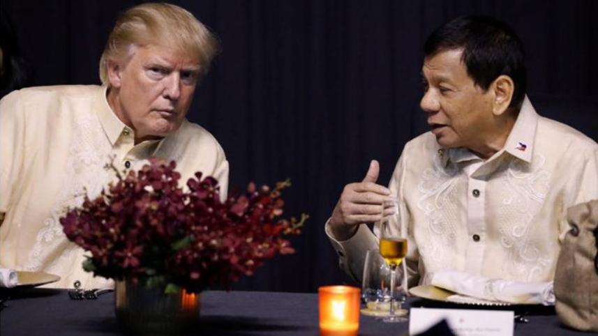 US President Donald Trump and Philippines President Rodrigo Duterte