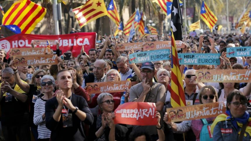 Catalonia's regional parliament declares independence from Spain in a disputed vote that is now likely to be declared illegal by Spain's constitutional court.