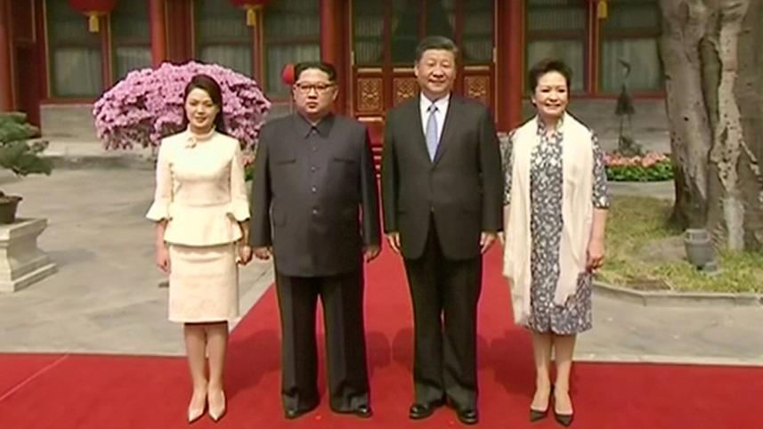 Kim visits China