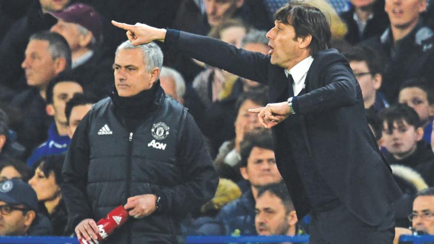 Antonio Conte and Jose Mourinho