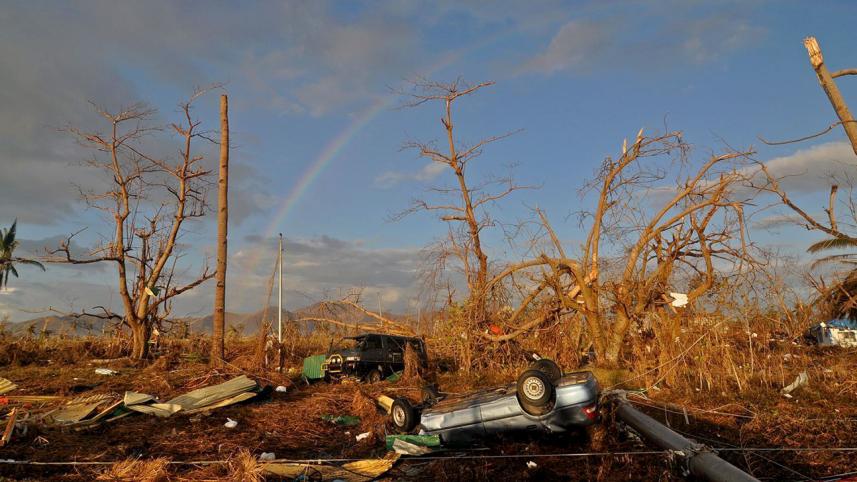 Devastation by Typhoon Yolanda
