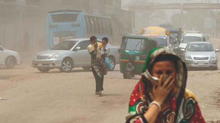 Dhaka's air quality 'unhealthy', 5th worst in the world today