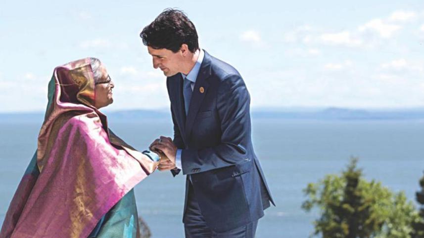 Hasina, Trudeau for joint action 