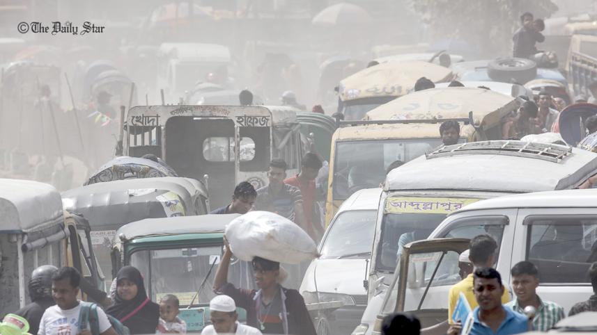 A cloud of dust