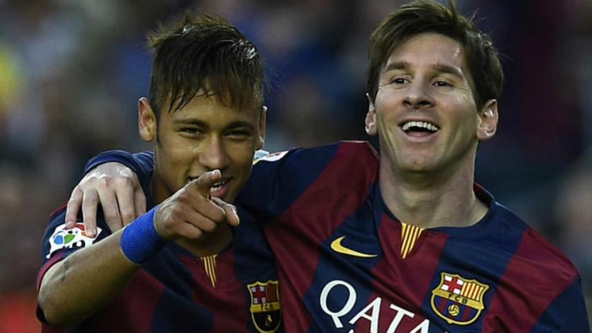Lionel Messi and Neymar