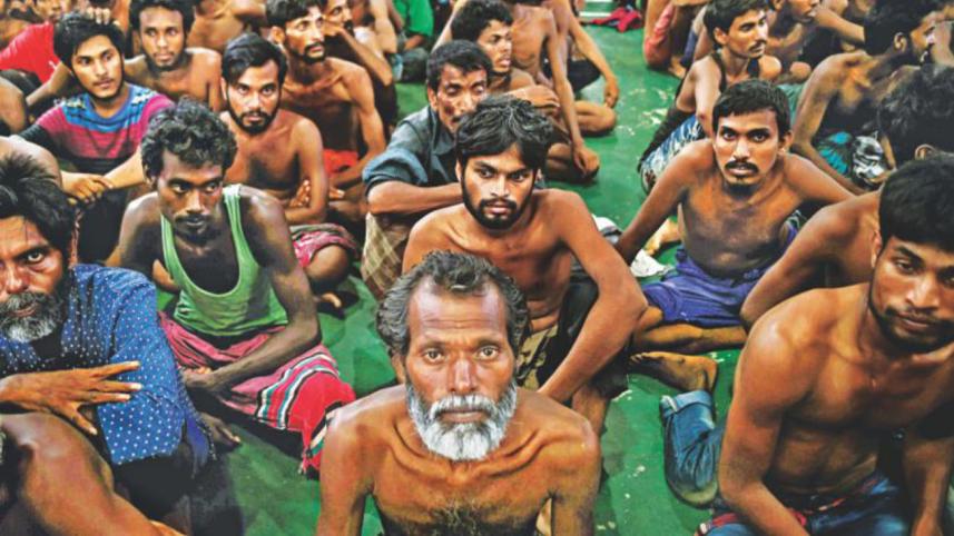 rescued migrants