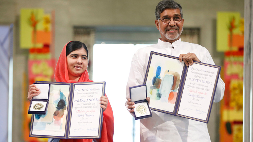 Malala Yousafzai and Satyarthi