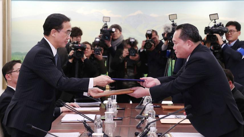 North Korean delegation
