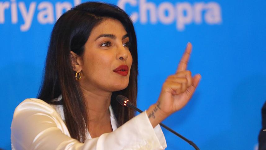 Unicef Goodwill Ambassador and Bollywood actress Priyanka Chopra 