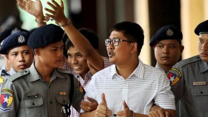 Detained Reuters journalists Wa Lone and Kyaw Soe Oo