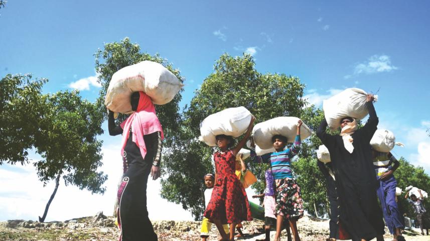 Rohingya refugees.