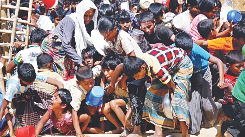 Rohingya Crisis for food